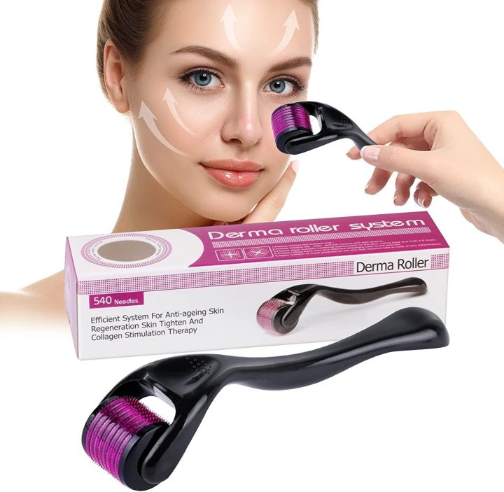 Derma Roller for Hair Growth and Facial Skin Therapy